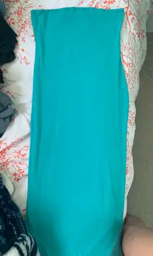 Long Body con Teal Dress With Cover