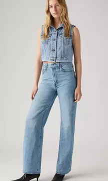 Levi’s Women’s Ribcage Wide Leg Jeans Far and Wide Size 26 Inseam 32”