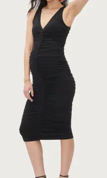 Hatch NWT Ezra Bodycon Dress Black Size 2 bust32 before after during Maternity