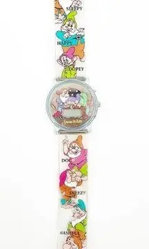 VINTAGE DISNEY Watch Snow White Seven Dwarfs Y2K 90s Adjustable Needs Battery