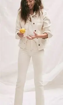 Madewell Slim Demi-Boot Jeans in Cloud Lining Size 26