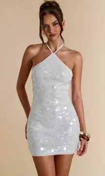 Women's Sexy Backless Resort Sequined Mini Dress Summer,Party Dress bachelorette dress