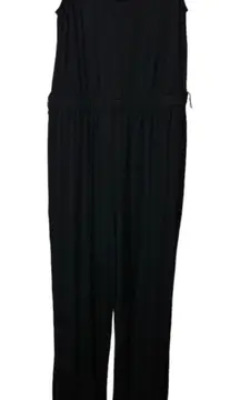 Abercrombie & Fitch Sleeveless Scoop Neck Jumpsuit Black Size Small‎