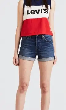 Levi's Wedgie‎ Fit High Rise Denim Shorts Size 30