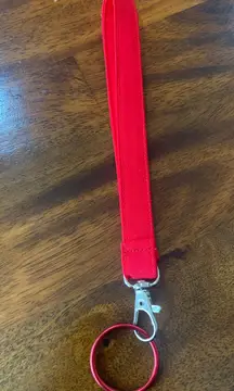 Homemade Red Wrist Lanyard