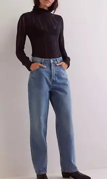 NWT Free People We The Free Cora Long Rise Slouchy Jeans Size 26 Baggy