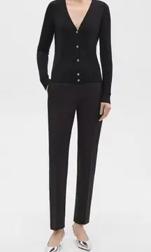 Theory Black Wool Dress Straight leg Pants size 0