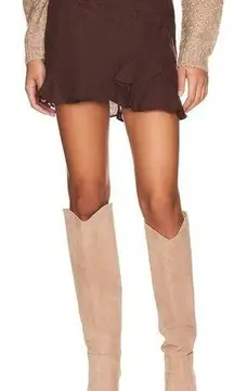 TULAROSA Sherri Embroidered Mini Skirt