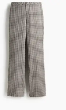 H&M Plaid Flare Pants