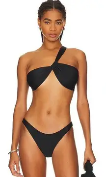 Mikoh NWT  Razo One-Shouldered Bikini Top + Papara Bikini Bottom