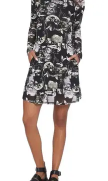 Hot Topic Universal Monsters Collage Mesh Mini Dress Size Medium