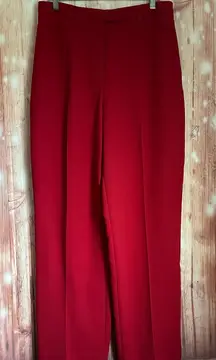 Vintage Emma James Red 90’s High Waist Trouser Pants