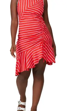 Parker Anthropologie Striped Lucia Dress Red & White Coastal Chic Plus Size XXL