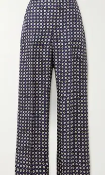 POLO RALPH LAUREN Printed silk‎ satin-twill wide-leg pants Size 10