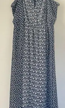 Gap Factory Floral Spaghetti Strap Maxi Dress Size XL Y2K Dainty