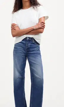 Madewell Cotton Perfect Crewneck Tee Shirt Eyelet White Basics Womens Small NWT