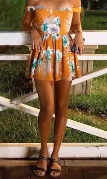 Floral Off the Shoulder Dress