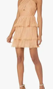 Keepsake the Label‎ Joyful Sleeveless X-top Ruffle Mini Dress Copper XS / 0-2