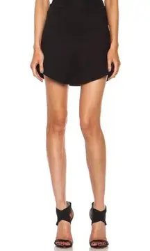 IRO Timothy Bias Cut Black Crepe Mini Skirt Size 8