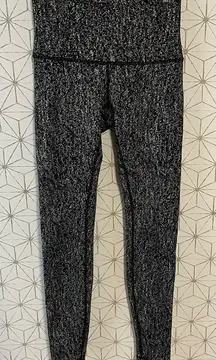 Lululemon Wunder Under High Rise 30” Black White Pixel