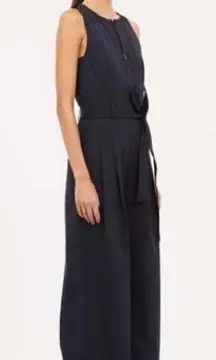 Ulla Johnson - Marin Jumpsuit‎ Black Belted Front Zip MSRP $695 WOMENS 4