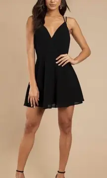 Black Cross Back Dress