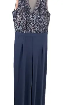 Sequin Jumpsuit‎ Formal Party Sleeveless Wide Leg Evening Outfit