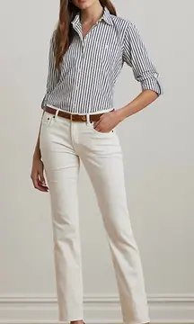 Ralph Lauren Women's Classic White Straight Leg Jeans Size 8