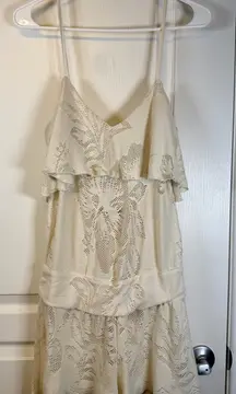 Tart Lace Short Romper Deep V-Neck Back Size Small EUC #2202