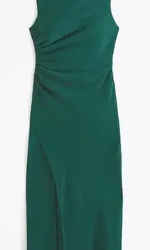 Abercrombie draped high neck shell midi dress