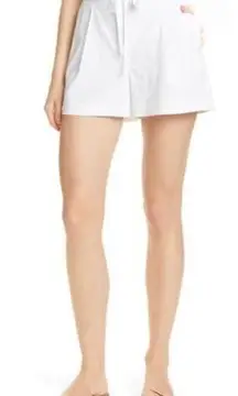 Nordstrom Signature Linen Blend White Shorts 12