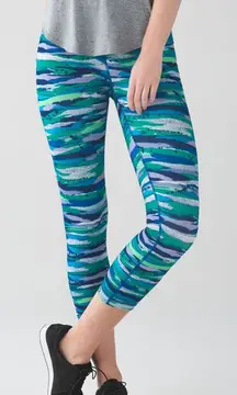 Lululemon Wunder Under Crop Hi-Rise Seven‎ Wonders Multi Size 4