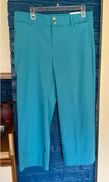 Chico's Women's Wide Leg Cropped Pants Blue Size 1.5‎ US Size 10 Career Casual