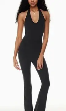 WILFRED FREE x ARITZIA | Look Flare Jumpsuit Black Long Pants Halter | Large