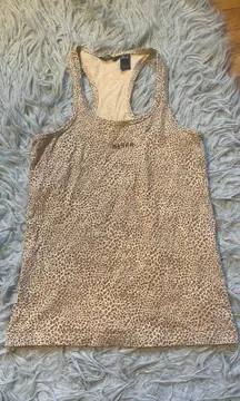 Mango basics cheetah tank top