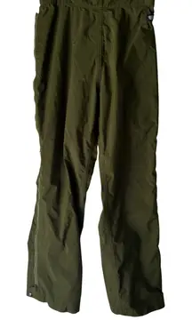 The North Face Vintage Gore-Tex Olive Green Side Zip Hiking Pants Outdoors Snow