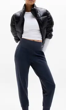 Athleta Venice High Rise Jogger Navy Large Stretch Full Length Athleisure Gym