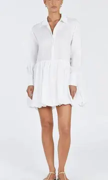 Linen Mini Bubble Dress