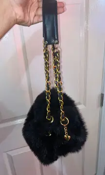 faux fur bag