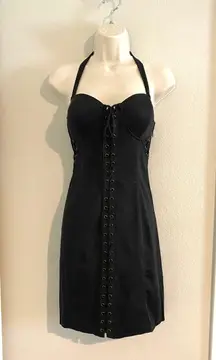 NWOT  Los Angeles stretch halter corset style dress.