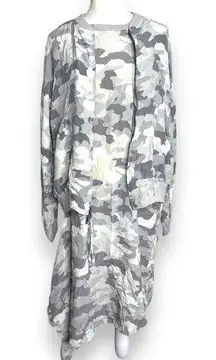 Pure Dkny camouflage silk set dres and jacket vintage size small