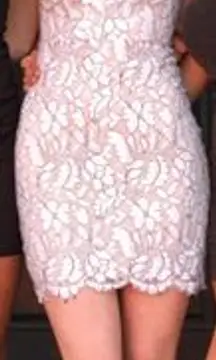 Ivory And Grey High Neck Dress!