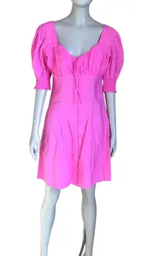 Gianni Bini Pink Short Sleeve A Line Dress