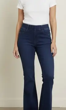 Forever 21 Dark Blue Wide Flare Leg Jeans 