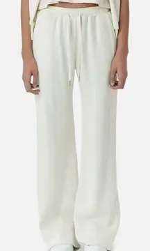 John Elliott Cotton Corduroy Cropped Sweatpants in Basalt Small New