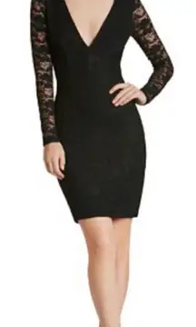 NWOT  Erica Black Lace Mini Dress