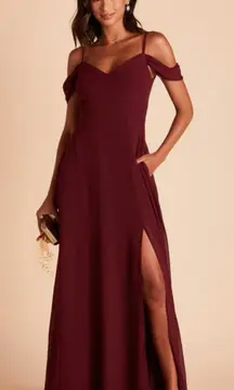 Birdy Grey Devin Convertible Chiffon Bridesmaid Dress in Cabernet Sz‎ S NEW