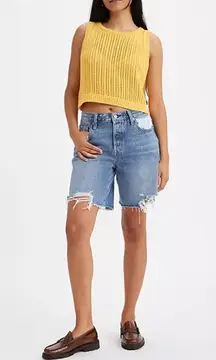 Levi's 501 ‘90s Mid-Rise Jean Shorts in Blue, Size 25 New w/Tag $69.50