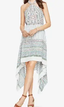 BCBGMAXAZRIA 💕💕 High Low Halter Maxi Scarf Dress