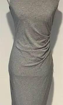 Theory Jovainna Ruched‎ Grey Dress - Size M